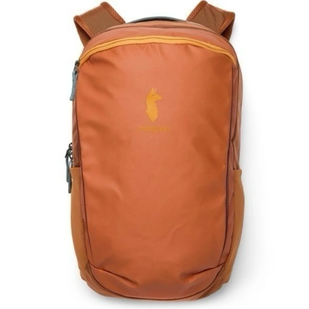 cotopaxi Orange Backpack with Yellow Logo